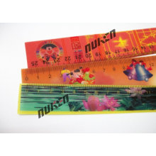 Leveling Ruler with 3D Effect Lenticular Printing